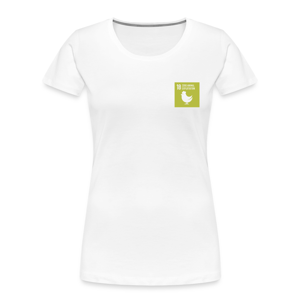 SDG18 Women’s Organic T-Shirt in White - white