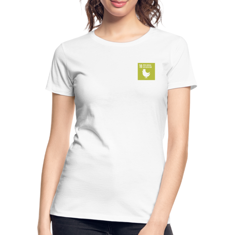 SDG18 Women’s Organic T-Shirt in White - white