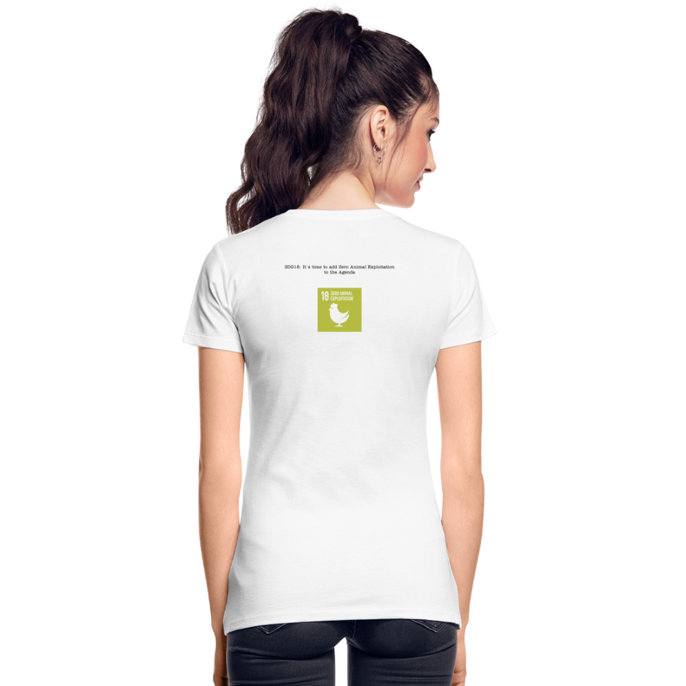 SDG18 Women’s Organic T-Shirt in White - white