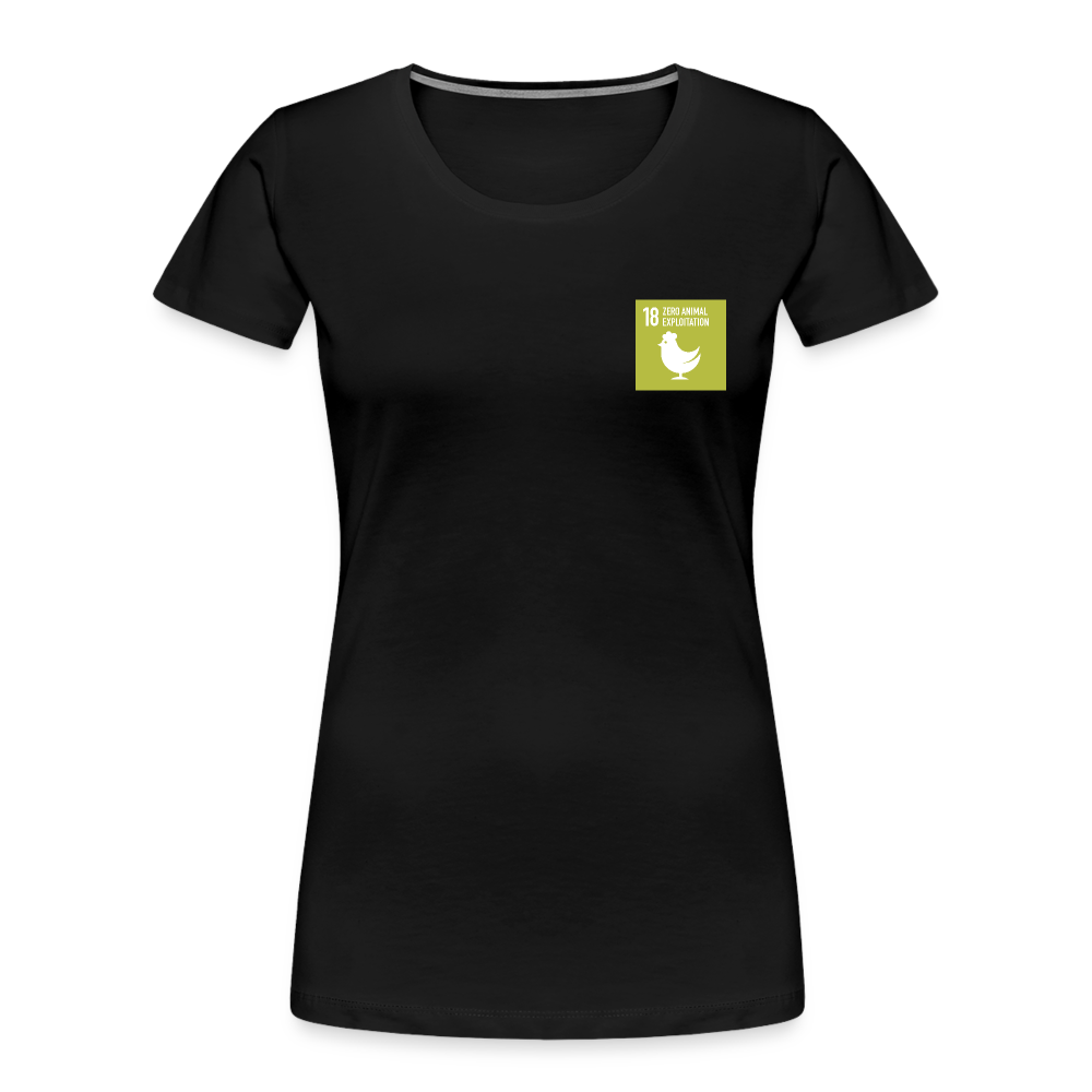 SDG18 Women’s Organic T-Shirt in Black - black