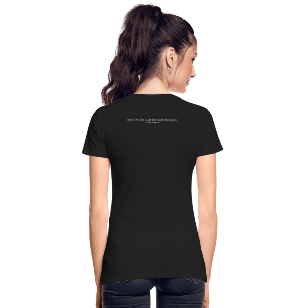 SDG18 Women’s Organic T-Shirt in Black - black