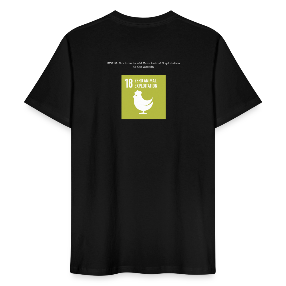 SDG18 Men's Organic T-Shirt in Black - black