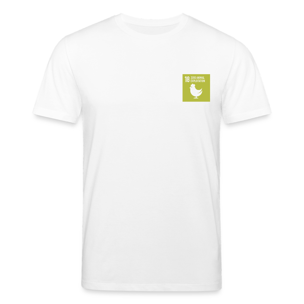 SDG18 Men’s Organic T-Shirt in White - white