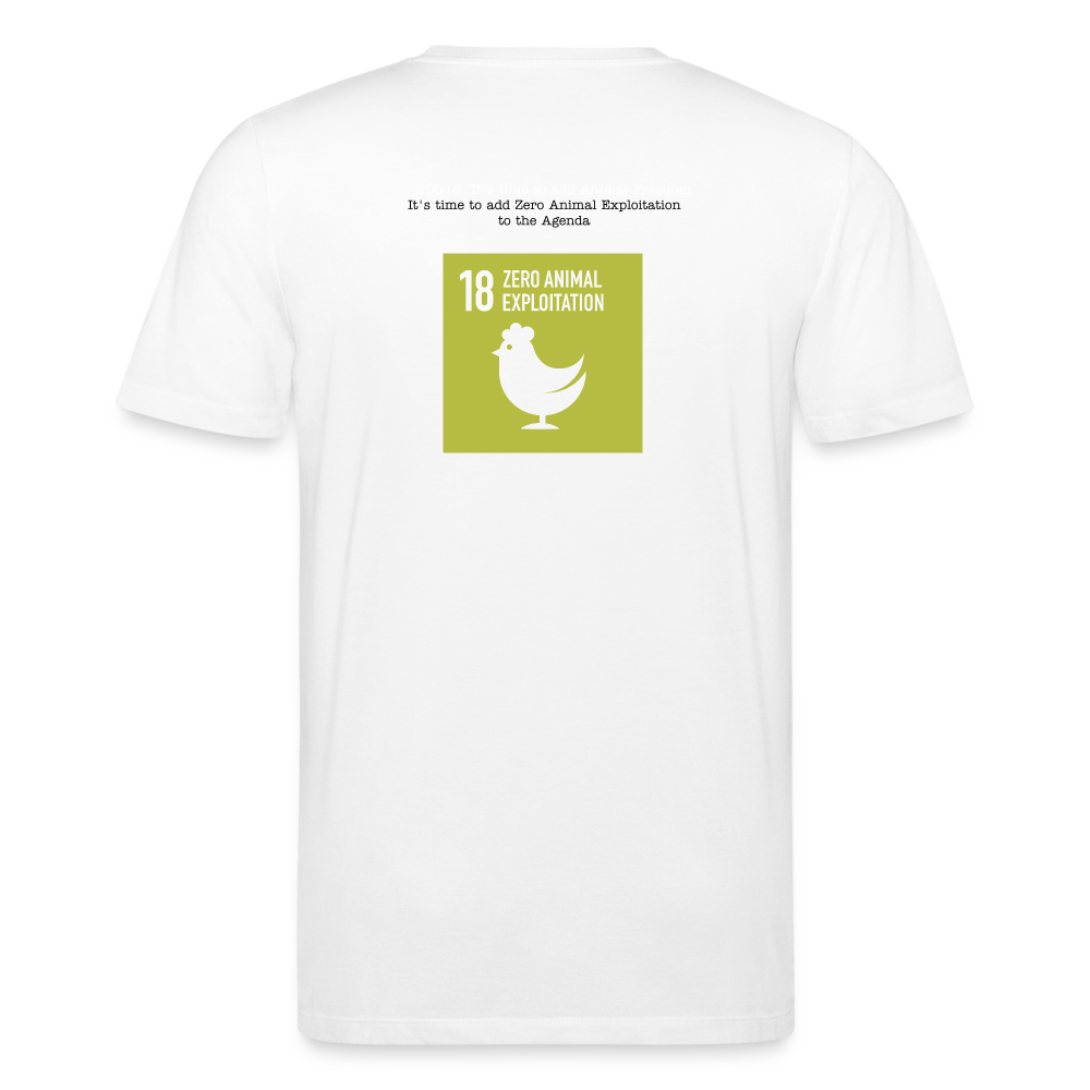 SDG18 Men’s Organic T-Shirt in White - white