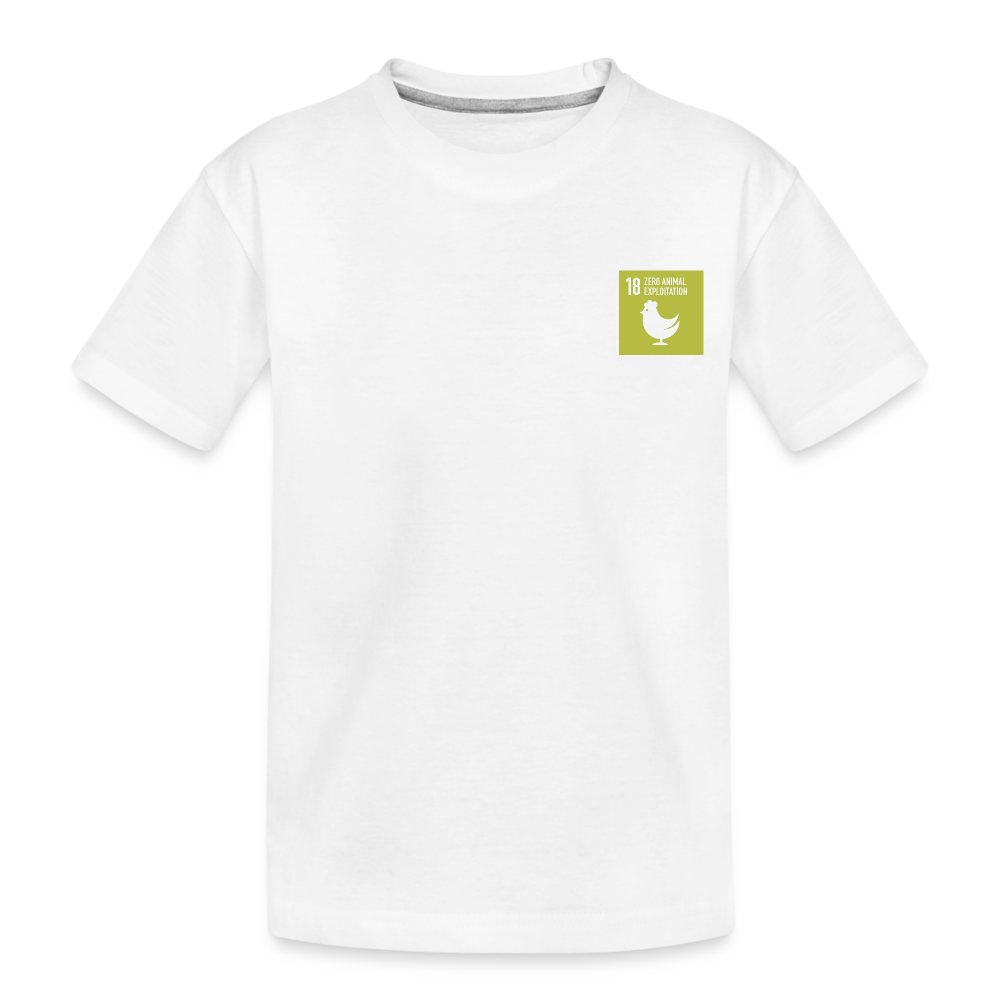 SDG18 Toddler Organic T-Shirt - white